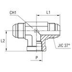 Штуцер PT JIC 1.1/16" NPTF 3/4"