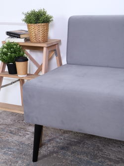 Диван "Twist" антивандальный велюр серый/венге