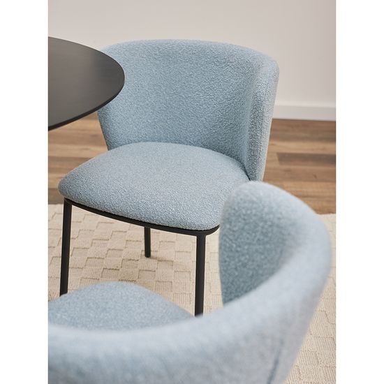 Стул foggy, букле, голубая пудра