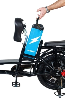 Электровелосипед Minako Monster с корзиной