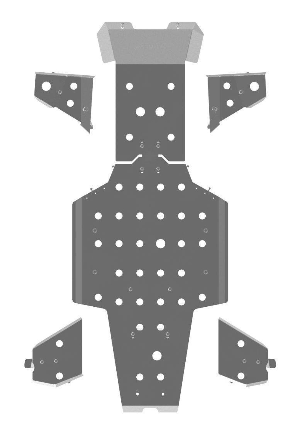 Комплект защиты на Yamaha Grizzly 550/700 облегченный