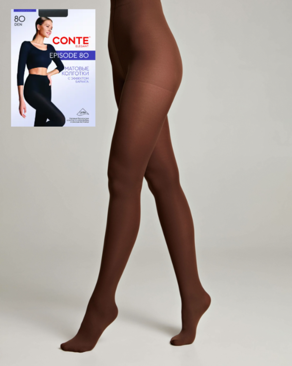 CONTE EPISODE 80 Колготки женские из микрофибры