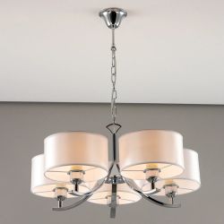 Citilux Эвита CL466150 Люстра подвесная с белыми абажурами