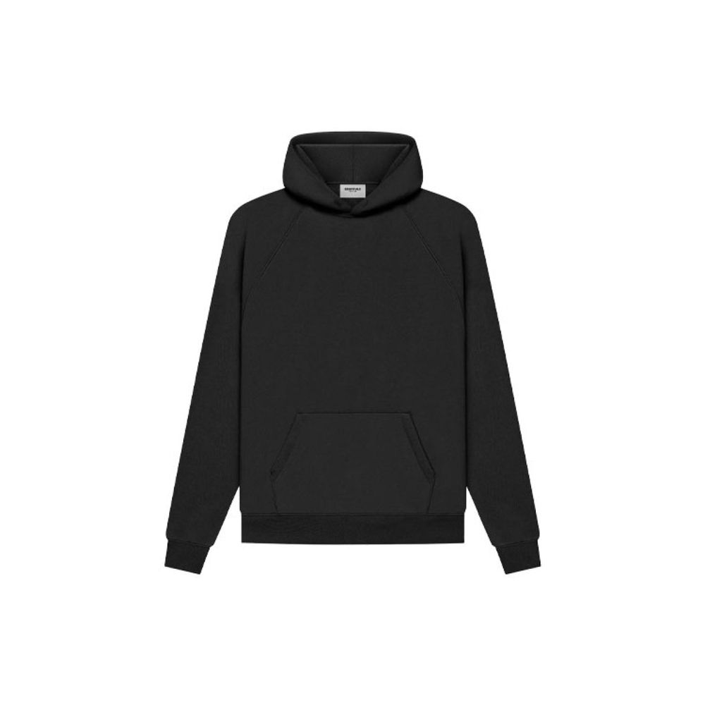 Толстовка Fear of God Essentials SS21 Pull-Over Hoodie Stretch Limo Logo, FOG-SS21-573