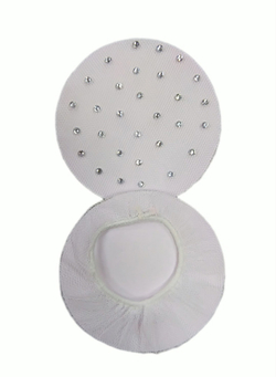 Белый со стразами