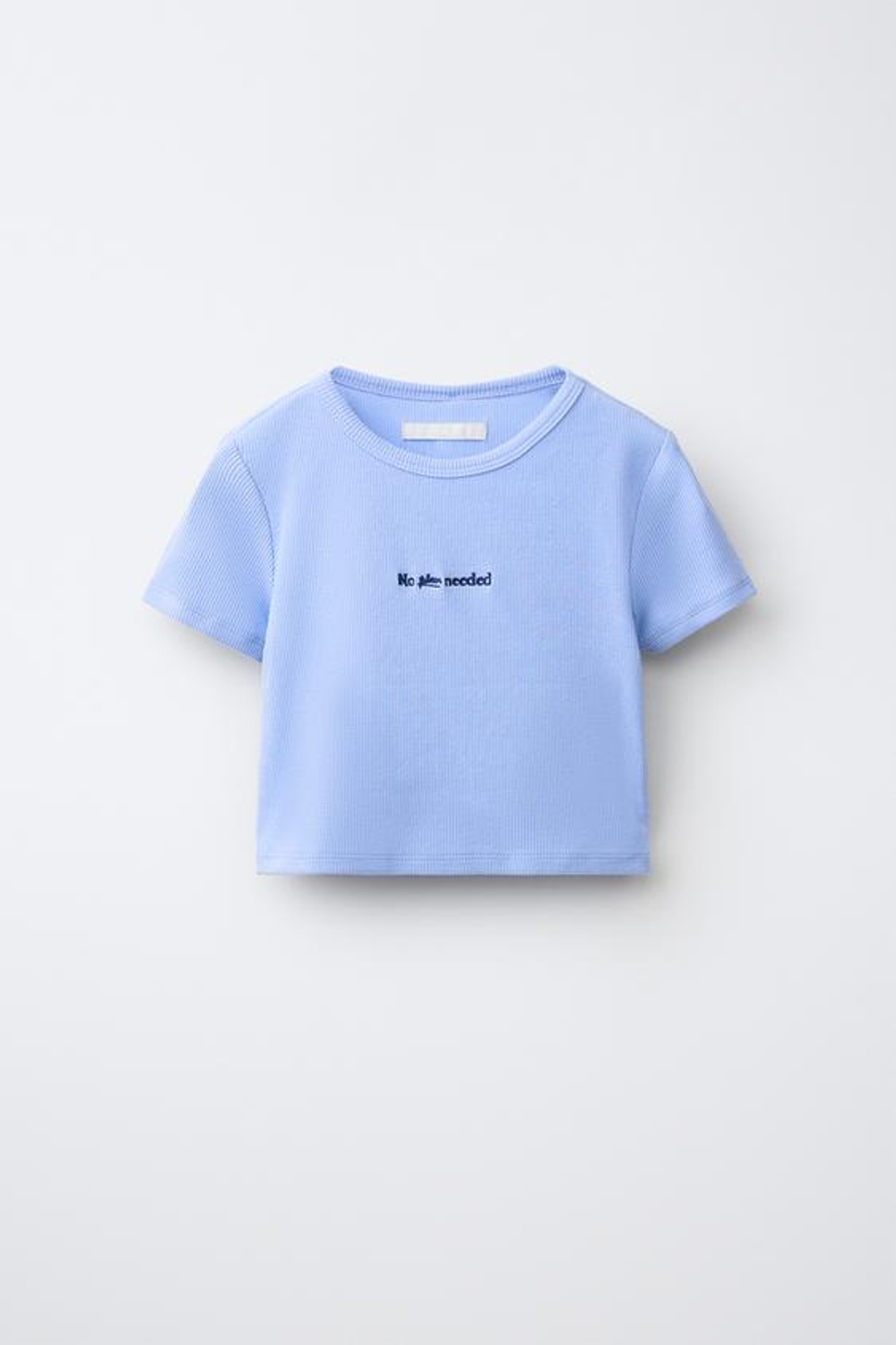 ZARA РУБАШКА В ПОЛОСКУ И ФУТБОЛКА В РУБЧИК С ВЫШИВКОЙ, СИНИЙ