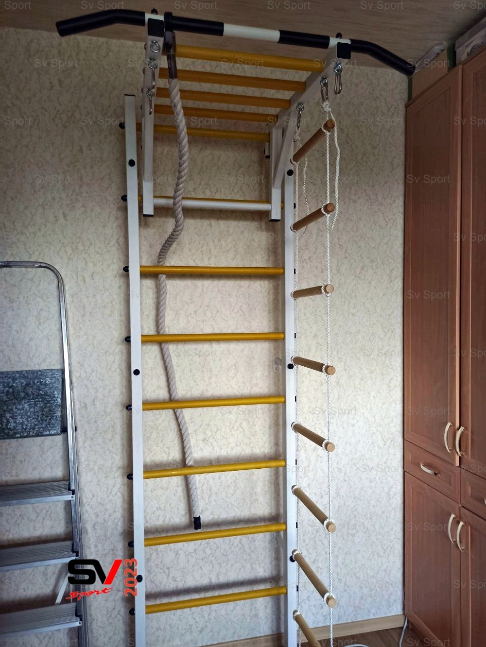 Монтаж шведской стенки Sv Sport в пеноблочные, газоблочные стены