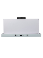 Вытяжка кухонная MACBI Perfa-60G-baf (WHITE) белый, D150мм, 1200м3/ч, полновстраиваемая, мотор 230Ватт, стекло 60см, сенсорное управление + управление жестами