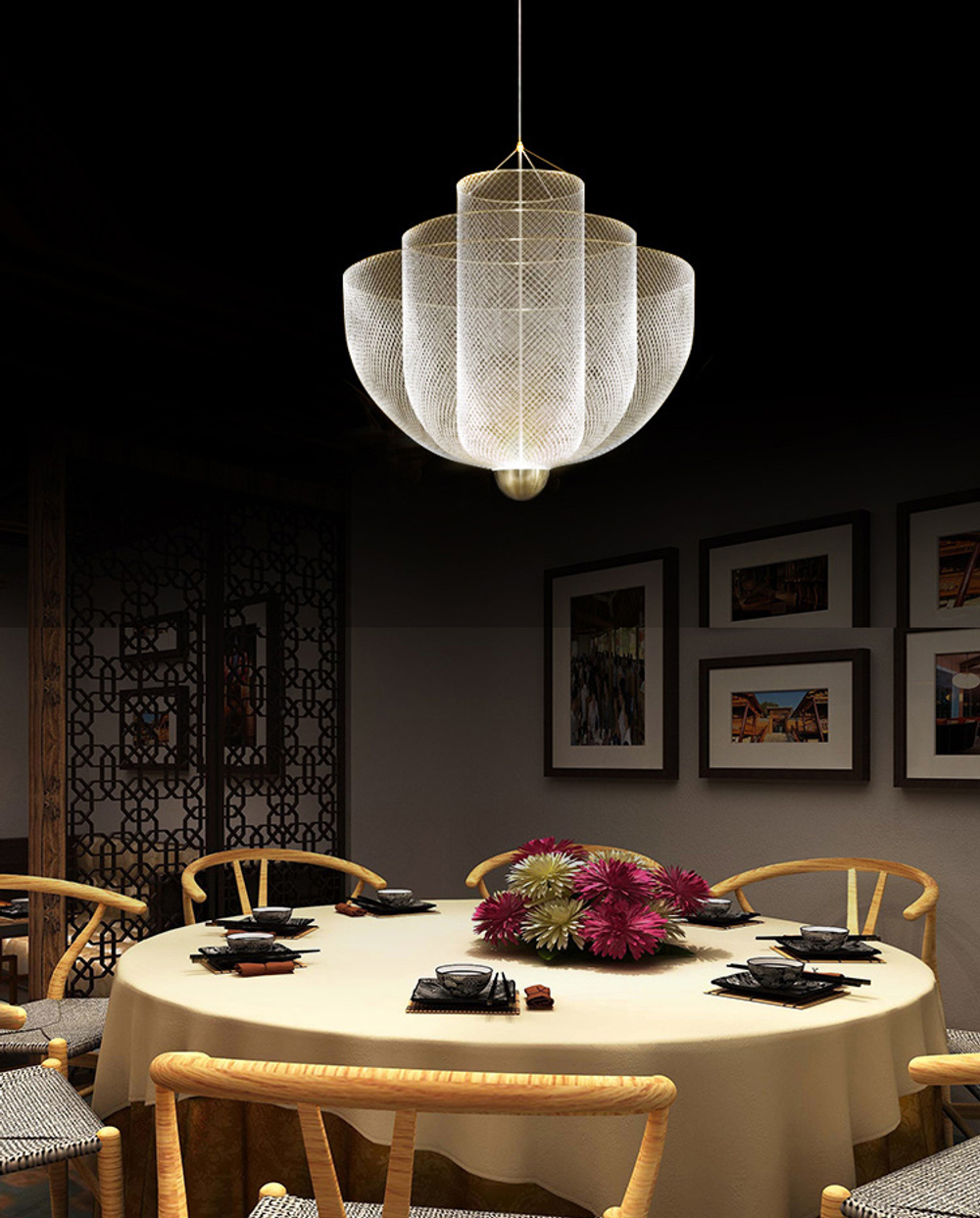 Pendant design lamp  Meshmatics by Moooi D80 (Gold)