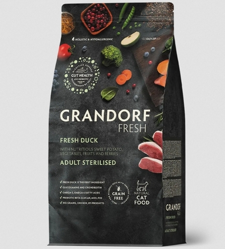 GRANDORF FRESH Утка с бататом для стерилизованных кошек