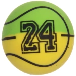 Мяч 27 мм «Баскетбол» каучуковый, микс СТИКЕР НА ВЛОЖЕНИЕ