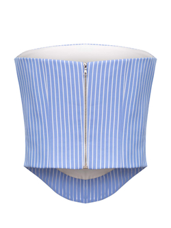 Хлопковый топ в полоску