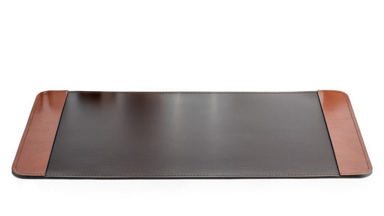 кожаный бювар - подложка на стол "Extra-Премиум" модель № 9-EX/PR TAN/черный