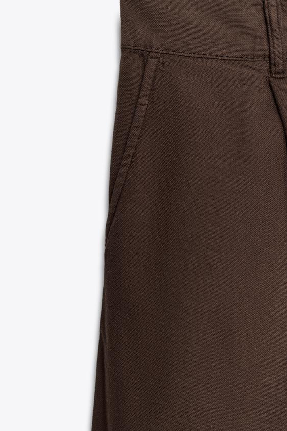 ZARA БРЮКИ-ДЖОГГЕРЫ — ZW COLLECTION, КОРИЧНЕВЫЙ