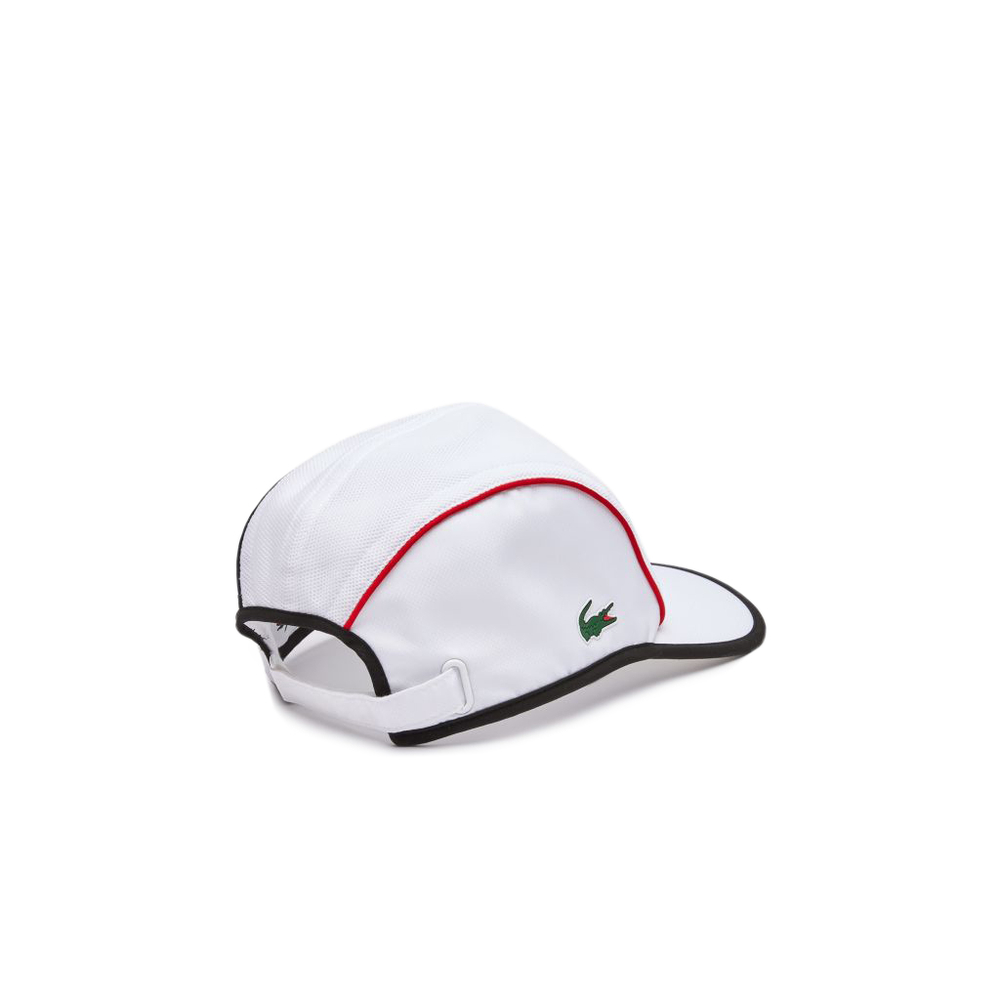 Теннисная кепка Lacoste Men's SPORT Mesh Panel Light Cap - white/red/black