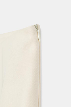 ZARA ЮБКА МИДИ ИЗ КОЛЛЕКЦИИ FLUIDA ZW, ЭКРЮ