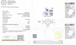 Лабораторно-выращенный бриллиант Кр-57 5.11-5.13 мм D/VVS2 0.51 ct