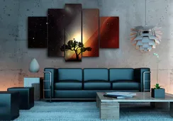 Модульная картина "Звездное небо"