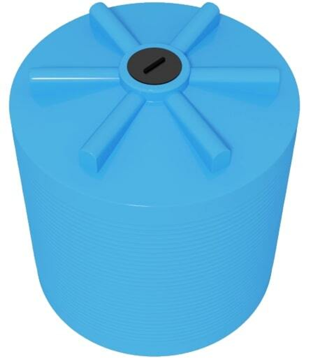 Емкость ЭВЛ 6000 Ирпласт цилиндрическая 6000 л. вертикальный (2030x2030x2150см;голубой) - арт.560316