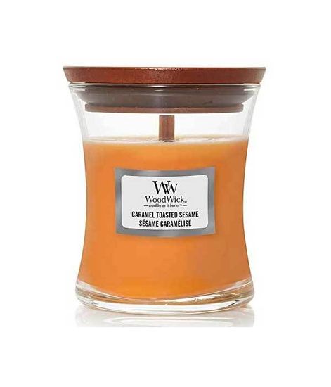 Карамель и жареный кунжут, ароматическая свеча, WoodWick