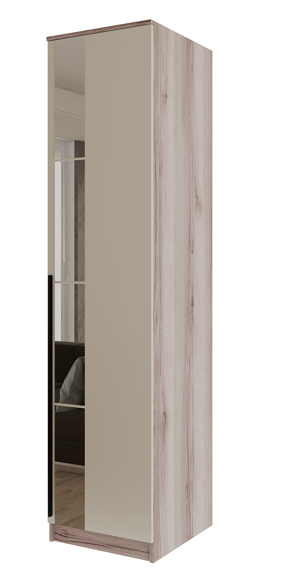 Гостиная ПРИМА-3 Шкаф 500 с зеркалами