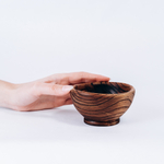 Деревянная текстурированная чаша-тарелка Art of Siberia из дерева вяз. T50