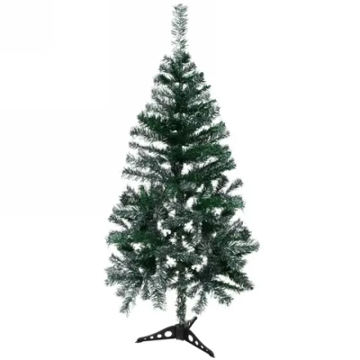 Ёлка «Серебряная дымка» 150 см, ПВХ зеленый с серебром (350 веток)