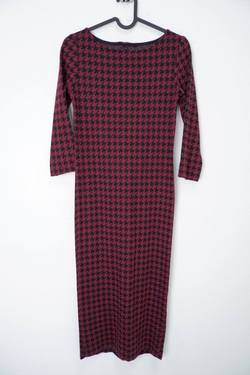 Платье миди с принтом 40 размер