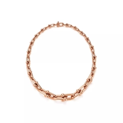 Колье из розового золота 18k,Tiffany 💠Hard Wear Gradueted link. Единственное в наличии