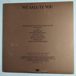 Винтажная виниловая пластинка LP AC/DC For Those About To Rock (We Salute You) (Japan 1981) (No Obi)