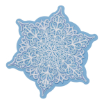 Вырубная фигурка оформительская двухсторонняя "Снежинка" (Сфера)