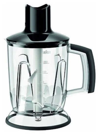 Измельчитель 1000/1250мл BC в сборе, для блендера Braun 4199, черный