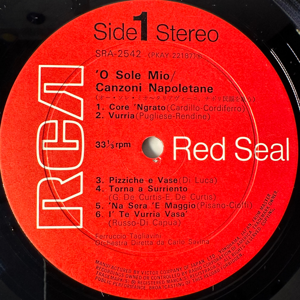 Ferruccio Tagliavini ‎– Canzoni Napoletane (Япония)