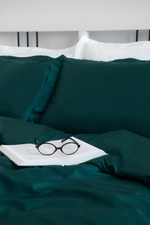SERENITY Пододеяльник, сатин изумрудный