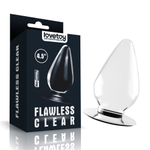 Прозрачная анальная пробка Flawless Clear Anal Plug - 11,5 см. (Цвет: прозрачный)