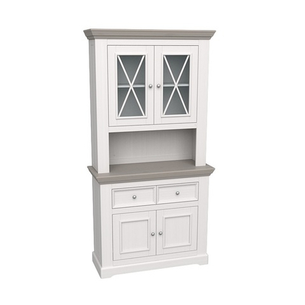 Буфет «Форест» малый белый воск/антрацит