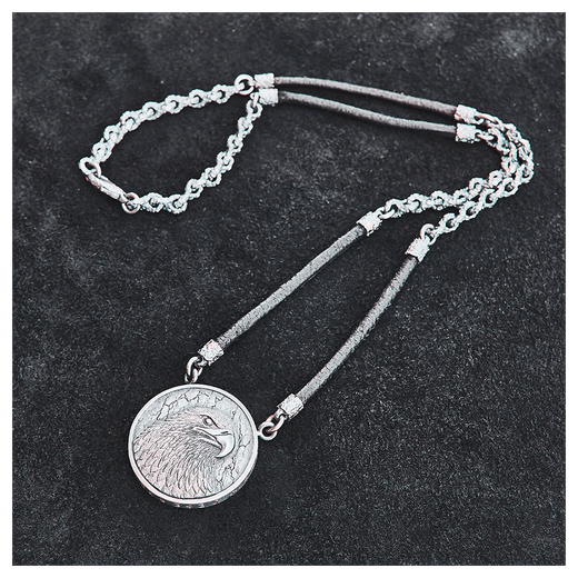 Cеребряный оберег-монета «Орел»