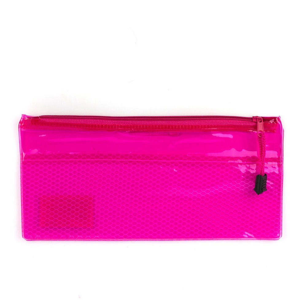 Папка 2 отделения, А5 235х115мм, Alingar, пластик, молния сверху, ассорти