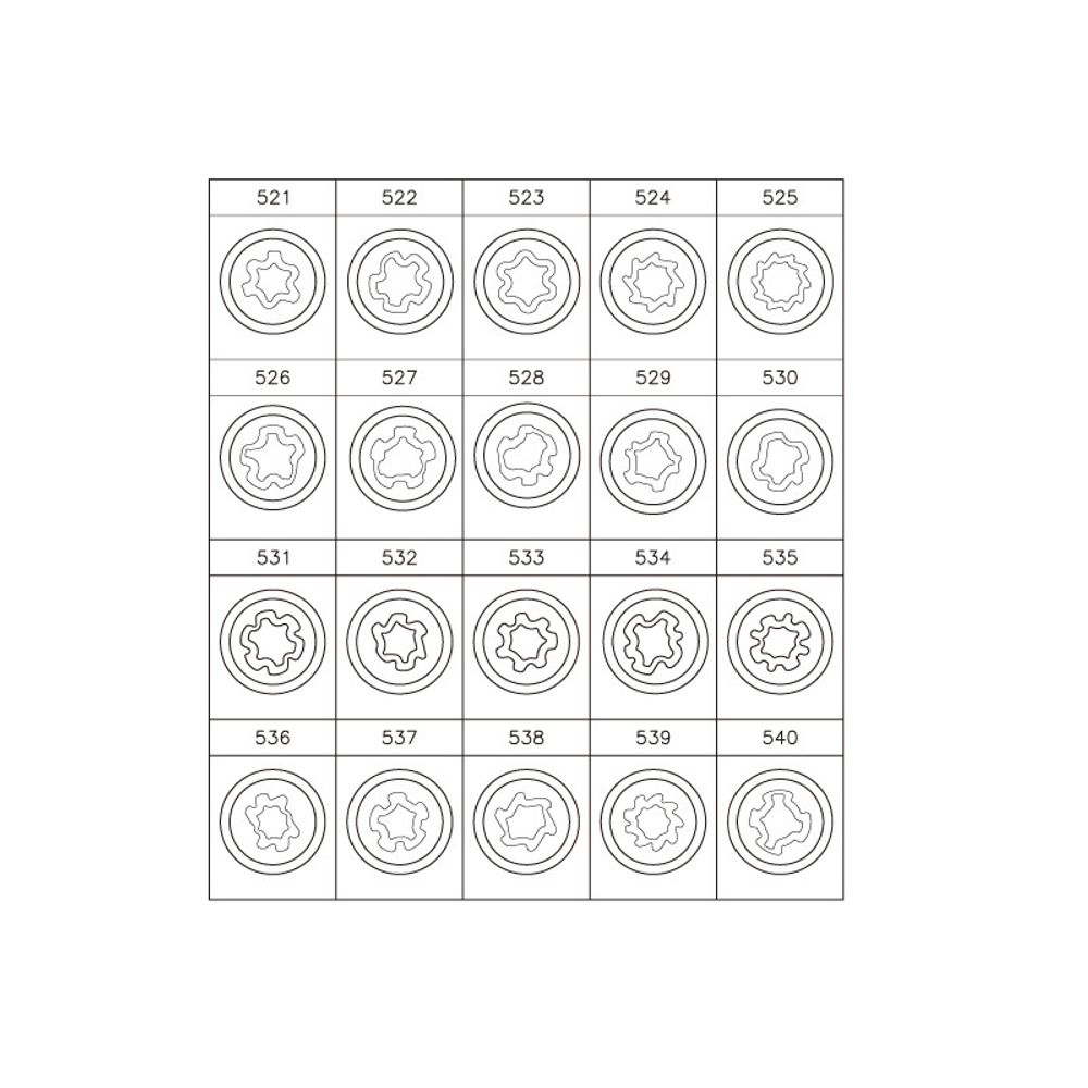 KING TONY (9BW0120) Набор насадок для монтажа/демонтажа секреток колес VW, 20 предметов