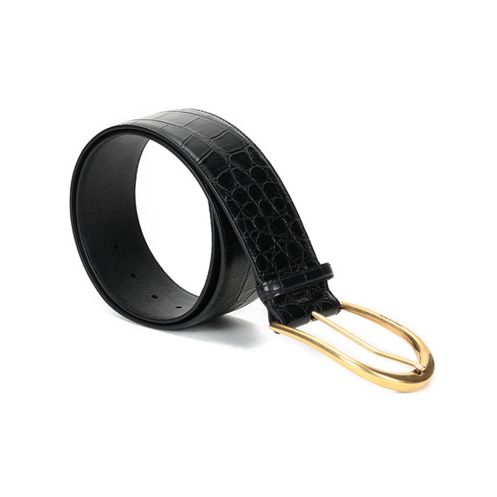 Пояс SAINT LAURENT 5.5cm, 619783-1SR0W-1000