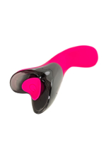 Ярко-розовый вибратор Mecawn - 20,5 см. (Цвет: ярко-розовый)