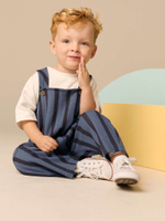 Комбинезон летний и футболка в комплекте для мальчика Next E60-790, Темно-синий, Белый