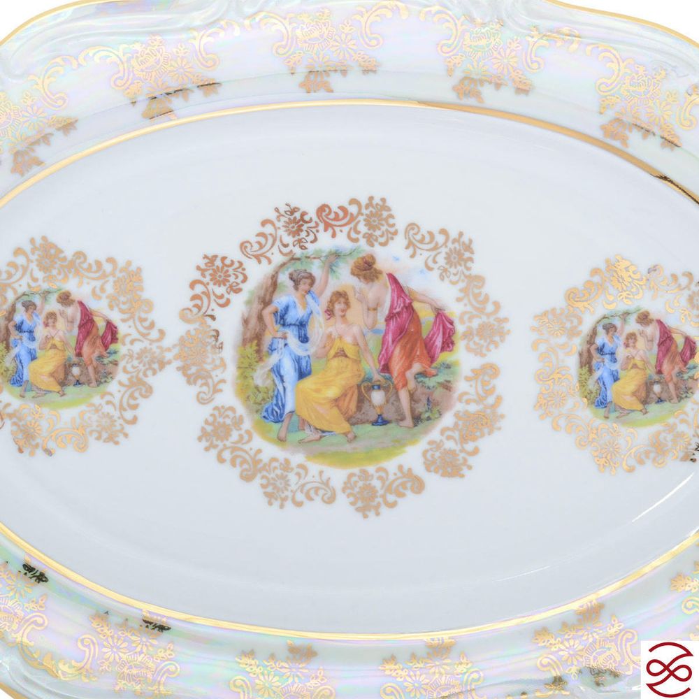 Блюдо овальное Repast Мадонна перламутр Мария-тереза 28 см