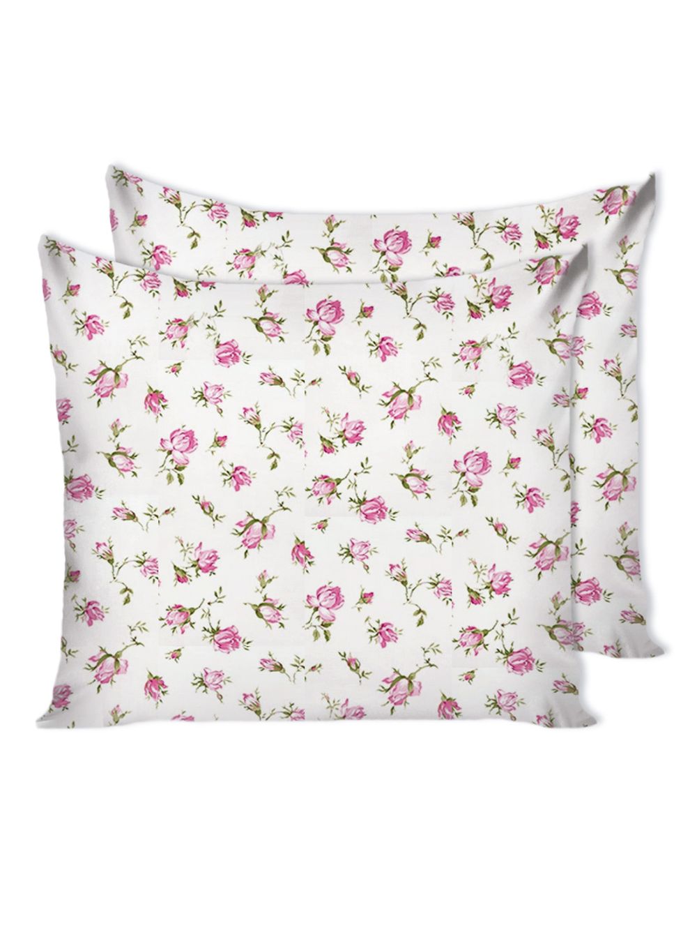 Наволочка комплект 2шт сатин Milky Garden "Розы" 70x70 см на молнии
