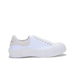 Alexander McQueen Deck Skate Plimsoll Lace-Up White White