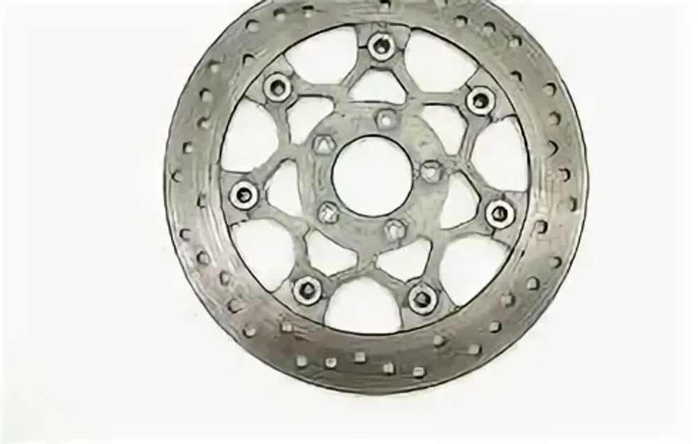 BRAKE ROTOR, FRONT LH/RH, '18+ Softail, '16+ XL '15+ FLHTCUTG FLRT, 300MM Gray carrier (Check fitmen