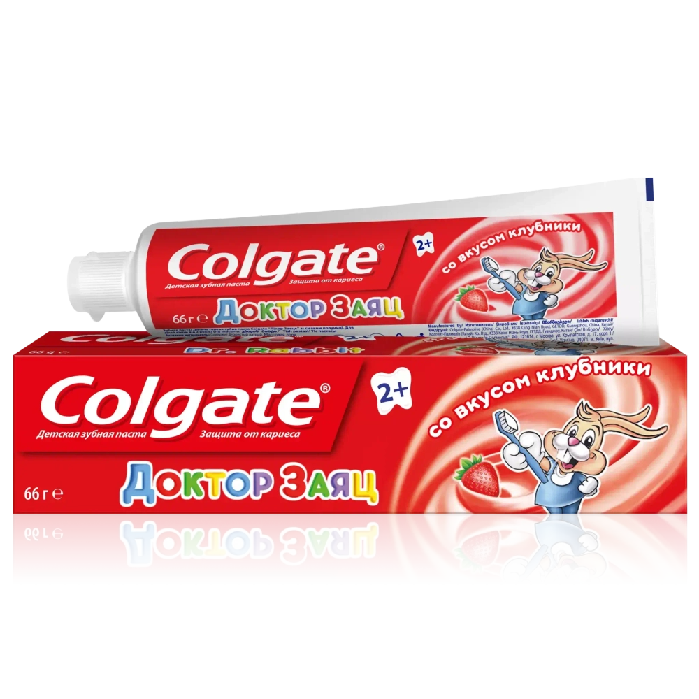 Зубная паста детская COLGATE Доктор Заяц вкус Клубники 50мл