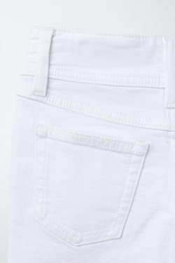 ZARA ДЖИНСЫ FLARE С ДВОЙНОЙ ПУГОВИЦЕЙ, БЕЛЫЙ