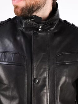 Кожаная куртка демисезонная Турция пальто