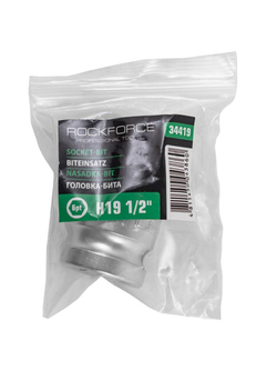 Головка бита 6-гранная Н19 (L-45мм)1/2'' RockForce##Rock FORCE RF-34419